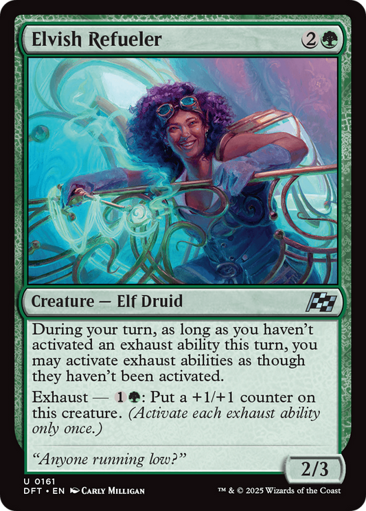 Elvish Refueler (DFT-161) - Aetherdrift Foil - Premium MTG Single from Wizards of the Coast - Just $0.08! Shop now at Game Crave Tournament Store