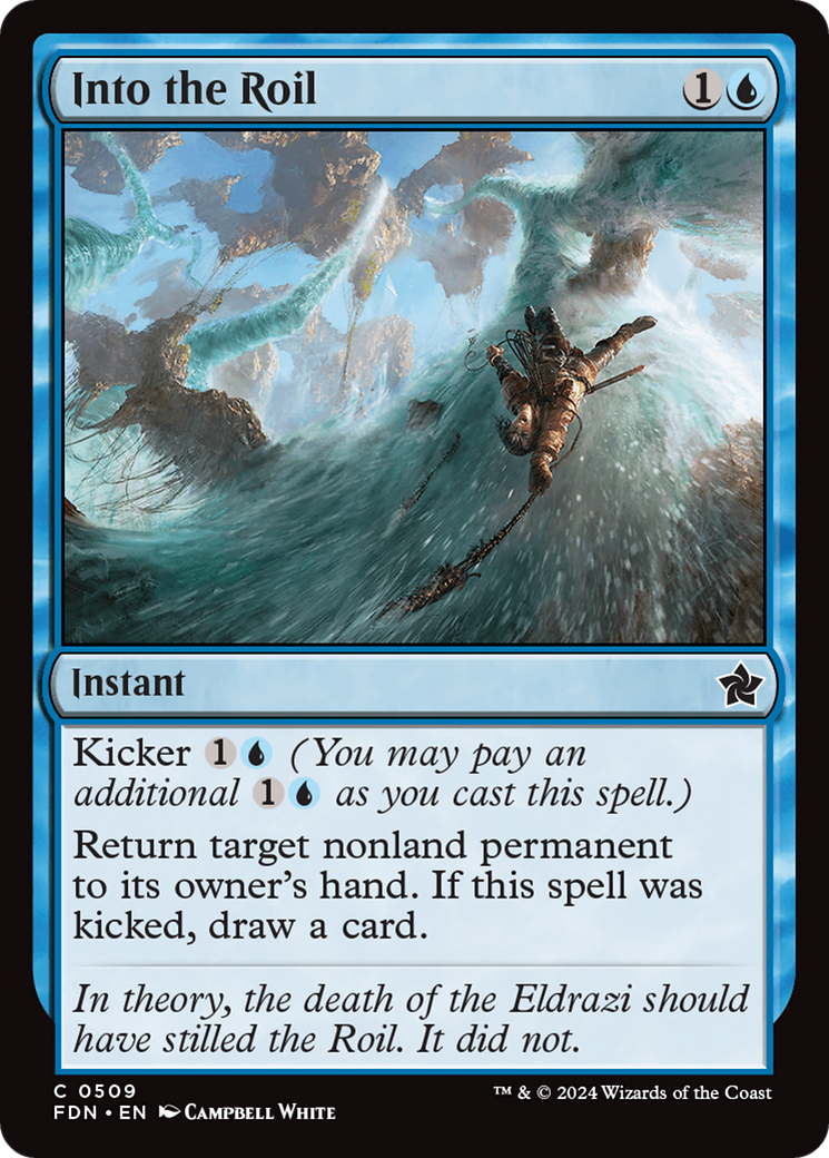 Into the Roil (FDN-509) - Foundations - Premium MTG Single from Wizards of the Coast - Just $0.25! Shop now at Game Crave Tournament Store