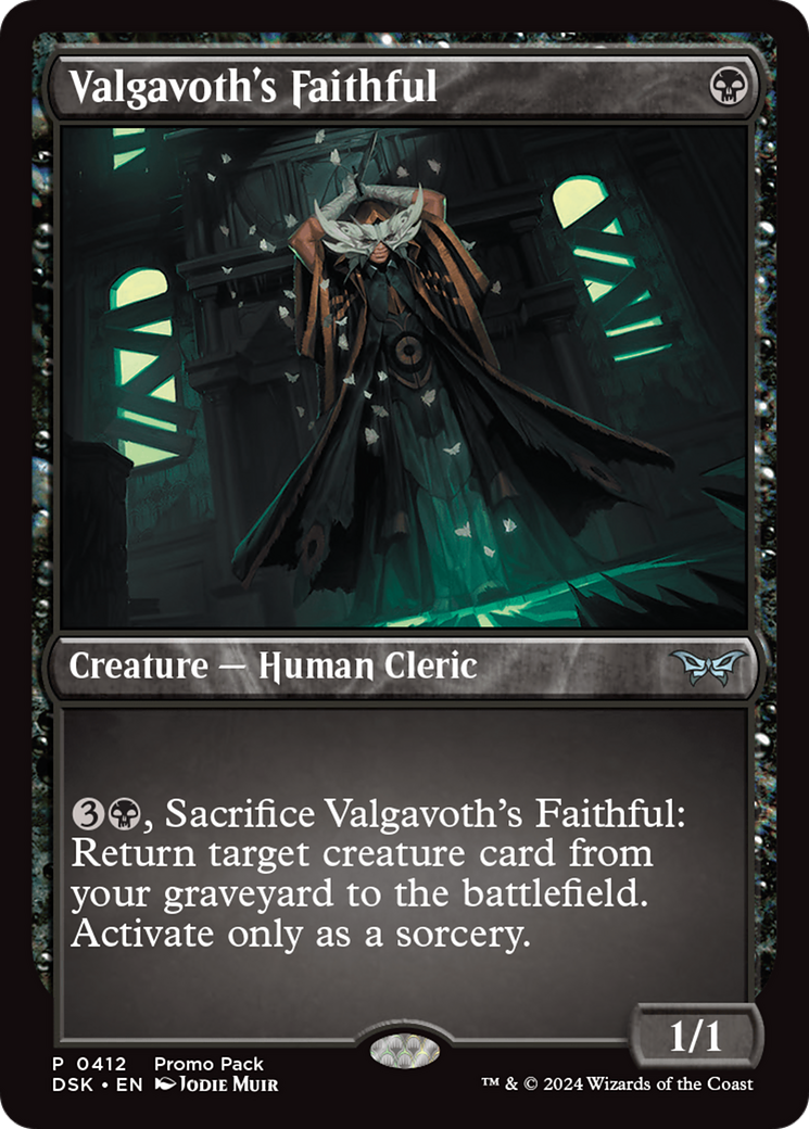 Valgavoth's Faithful (DSK-412) - Duskmourn: House of Horror - Premium MTG Single from Wizards of the Coast - Just $0.25! Shop now at Game Crave Tournament Store