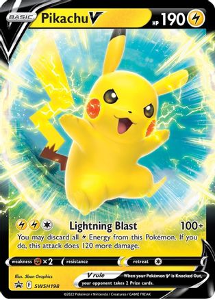 Pikachu V SWSH198/307 - SWSH Black Star Promos Holofoil