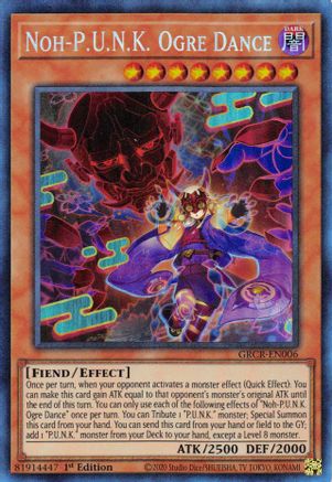 Noh-P.U.N.K. Ogre Dance (CR) (GRCR-EN006) - The Grand Creators 1st Edition - Premium Yugioh Single from Konami - Just $18.53! Shop now at Game Crave Tournament Store