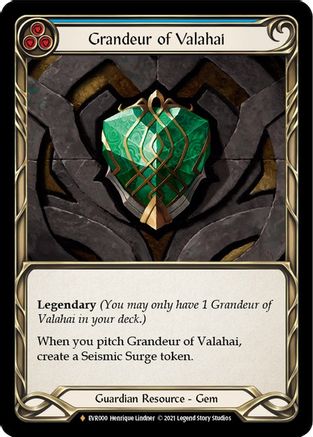 Grandeur of Valahai (EVR000) - Everfest 1st Edition Cold Foil