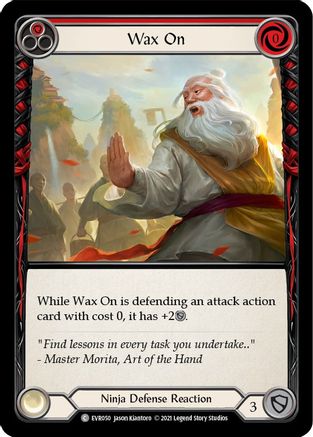 Wax On (Red) (EVR050) - Everfest 1st Edition Rainbow Foil