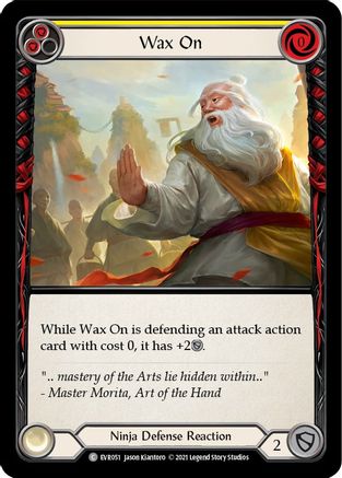 Wax On (Yellow) (EVR051) - Everfest 1st Edition