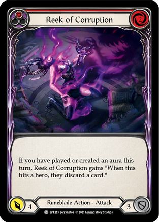 Reek of Corruption (Red) (EVR113) - Everfest 1st Edition Rainbow Foil