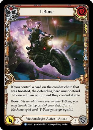 T-Bone (Red) (EVR073) - Everfest 1st Edition Rainbow Foil