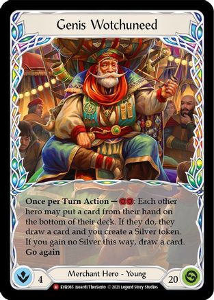 Genis Wotchuneed (EVR085) - Everfest 1st Edition Rainbow Foil