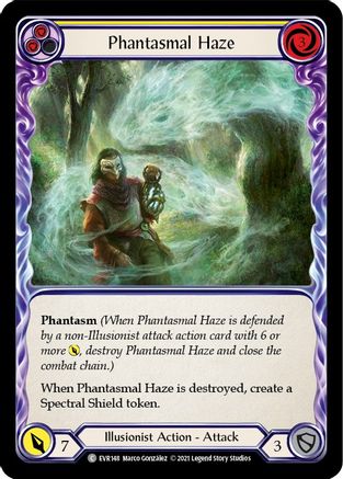 Phantasmal Haze (Yellow) (EVR148) - Everfest 1st Edition Rainbow Foil