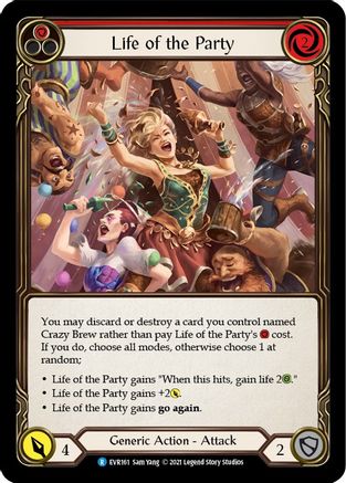 Life of the Party (Red) (EVR161) - Everfest 1st Edition Rainbow Foil