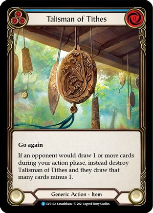 Talisman of Tithes (EVR192) - Everfest 1st Edition