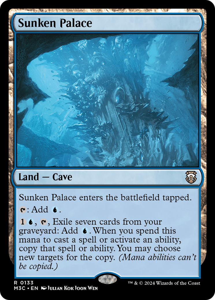 Sunken Palace (M3C-133) - Modern Horizons 3 Commander Foil - Premium MTG Single from Wizards of the Coast - Just $0.25! Shop now at Game Crave Tournament Store