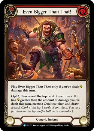 Even Bigger Than That (Red) (EVR173) - Everfest 1st Edition Rainbow Foil