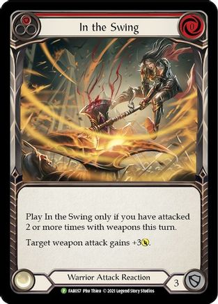 In the Swing (Red) (FAB057) - Flesh and Blood: Promo Cards Rainbow Foil