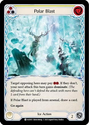 Polar Blast (Yellow) (OLD015) - Blitz Deck: Tales of Aria - Oldhim