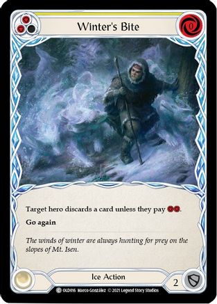 Winter's Bite (Yellow) (OLD016) - Blitz Deck: Tales of Aria - Oldhim