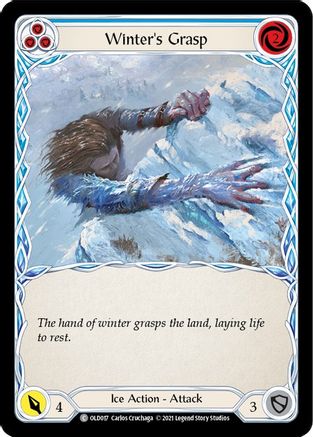 Winter's Grasp (Blue) (OLD017) - Blitz Deck: Tales of Aria - Oldhim