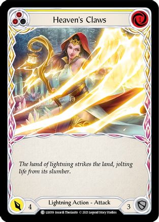 Heaven's Claws (Yellow) (LXI019) - Blitz Deck: Tales of Aria - Lexi