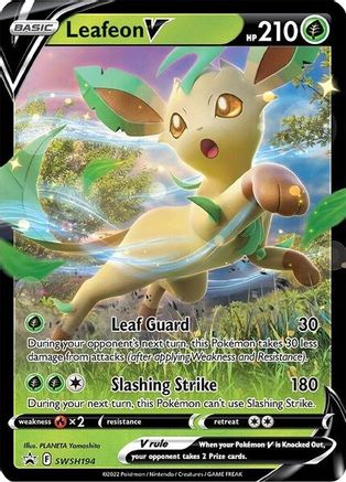 Leafeon V SWSH194/307 - SWSH Black Star Promos Holofoil