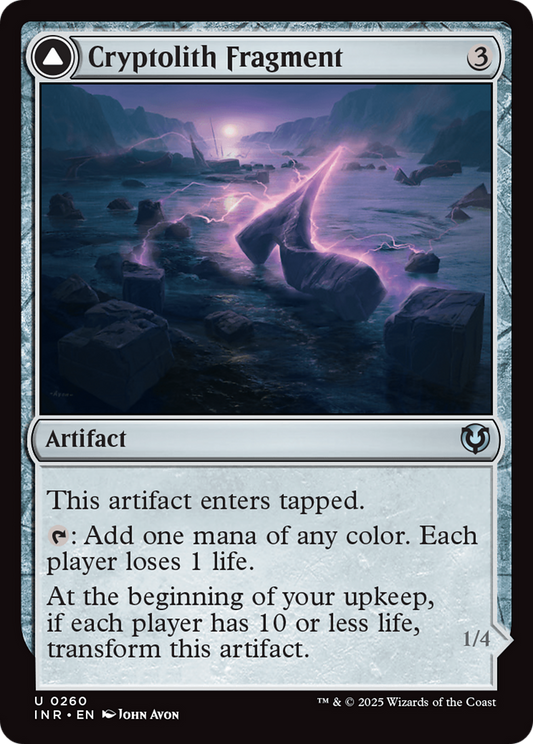 Cryptolith Fragment (-260) - Innistrad Remastered - Premium MTG Single from Wizards of the Coast - Just $0.26! Shop now at Game Crave Tournament Store