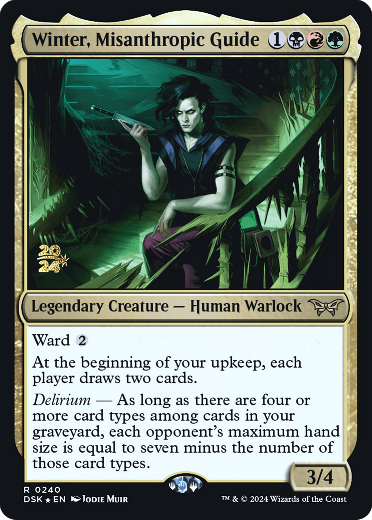 Winter, Misanthropic Guide (PDSK-240S) - Duskmourn: House of Horror Promos Foil - Premium MTG Single from Wizards of the Coast - Just $0.56! Shop now at Game Crave Tournament Store