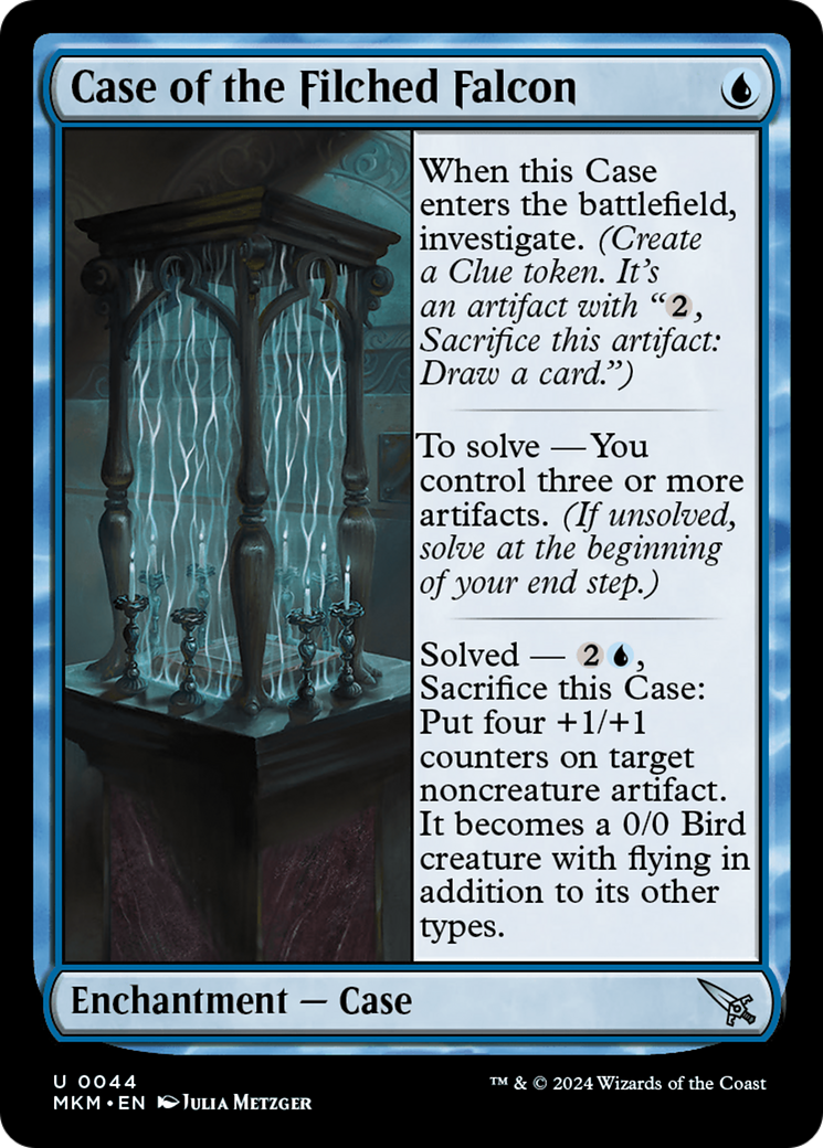 Case of the Filched Falcon (MKM-044) - Murders at Karlov Manor - Premium MTG Single from Wizards of the Coast - Just $0.25! Shop now at Game Crave Tournament Store