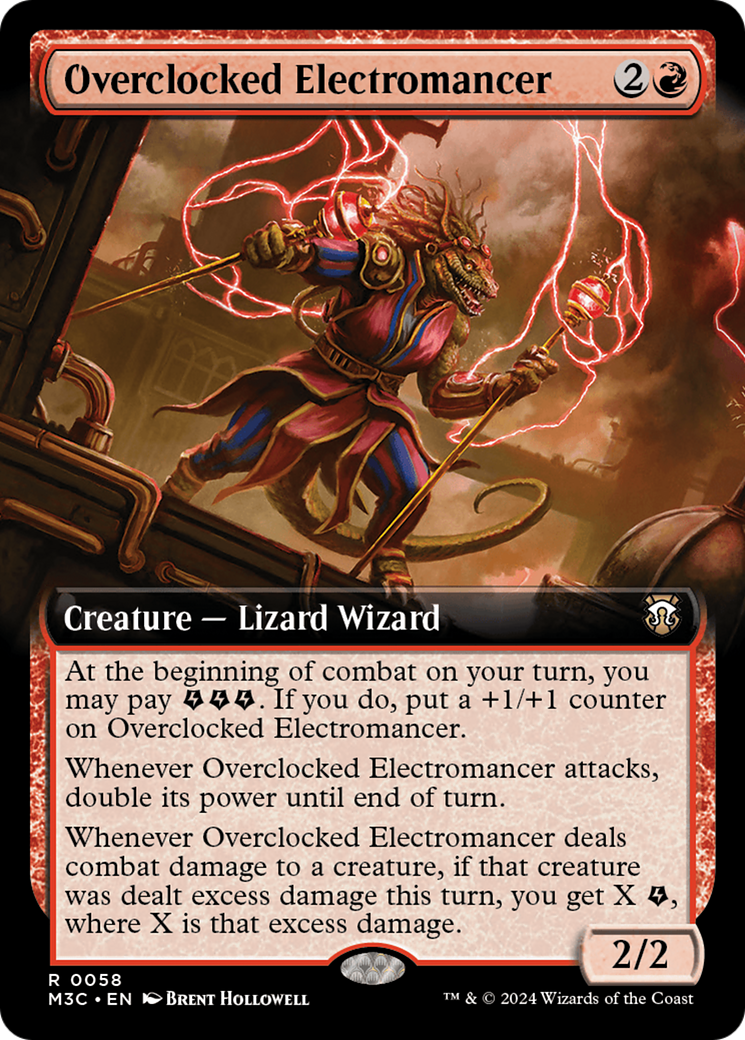 Overclocked Electromancer (M3C-058) - Modern Horizons 3 Commander: (Extended Art) - Premium MTG Single from Wizards of the Coast - Just $0.25! Shop now at Game Crave Tournament Store