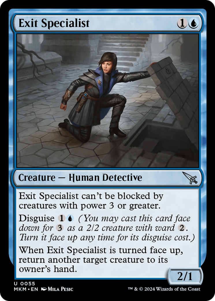 Exit Specialist (MKM-055) - Murders at Karlov Manor - Premium MTG Single from Wizards of the Coast - Just $0.25! Shop now at Game Crave Tournament Store