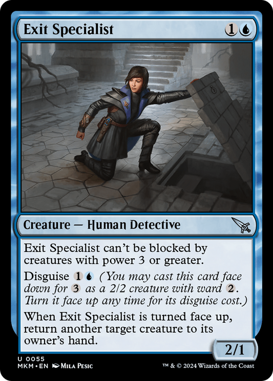 Exit Specialist (MKM-055) - Murders at Karlov Manor Foil - Premium MTG Single from Wizards of the Coast - Just $0.25! Shop now at Game Crave Tournament Store