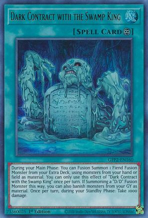 Dark Contract with the Swamp King (GFP2-EN160) - Ghosts From the Past: The 2nd Haunting 1st Edition - Premium Yugioh Single from Konami - Just $0.25! Shop now at Game Crave Tournament Store