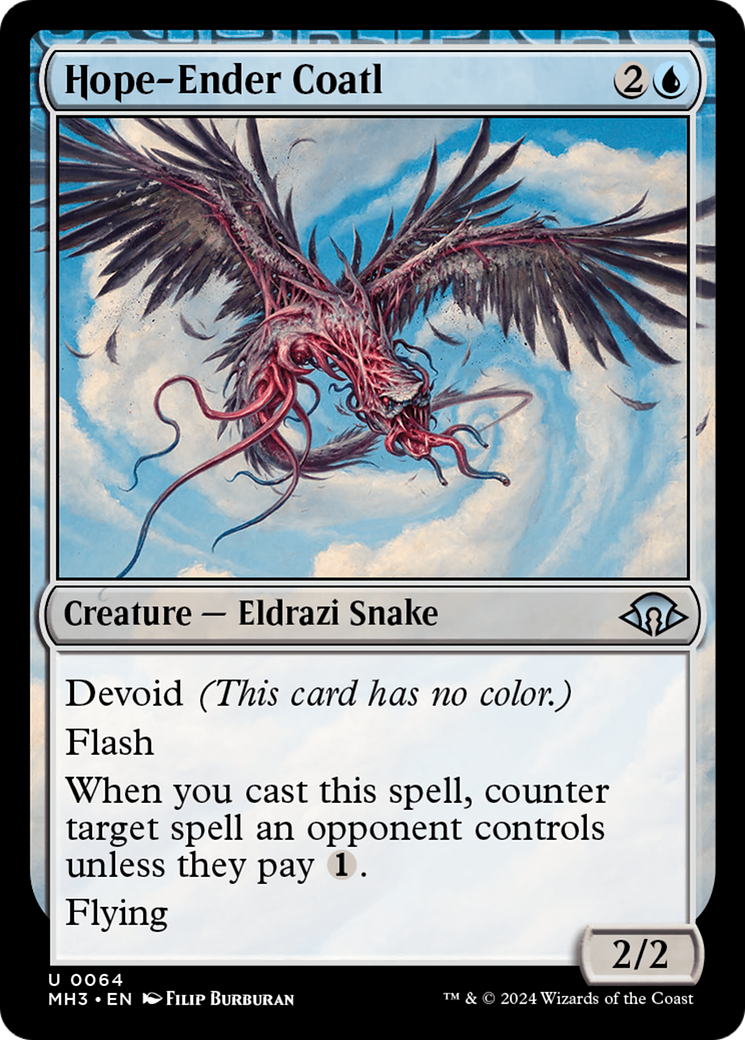 Hope-Ender Coatl (MH3-064) - Modern Horizons 3 Foil - Premium MTG Single from Wizards of the Coast - Just $0.25! Shop now at Game Crave Tournament Store