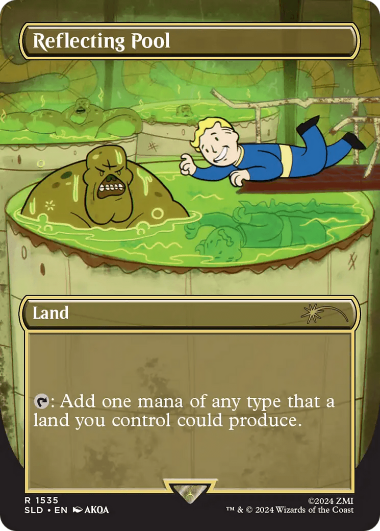 Reflecting Pool (SLD-1535) - Secret Lair Drop (Borderless) - Premium MTG Single from Wizards of the Coast - Just $7.94! Shop now at Game Crave Tournament Store