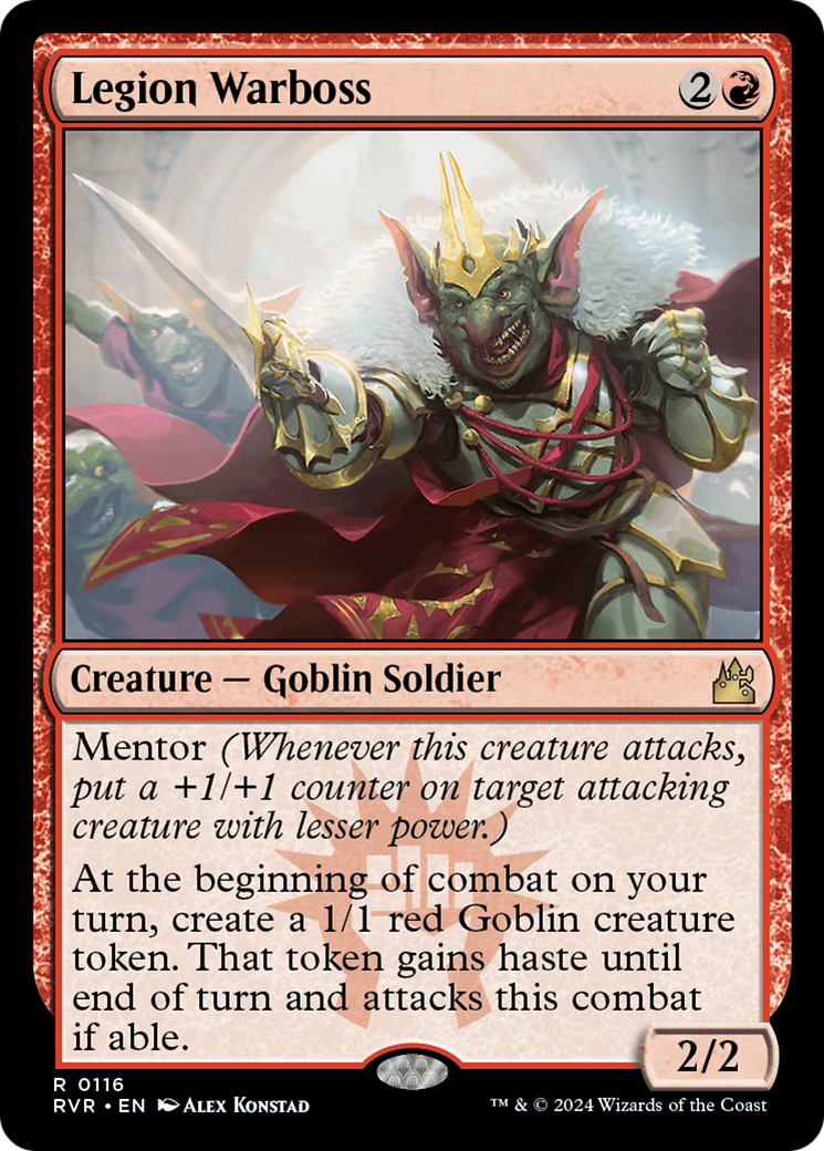 Legion Warboss (RVR-116) - Ravnica Remastered - Premium MTG Single from Wizards of the Coast - Just $0.64! Shop now at Game Crave Tournament Store