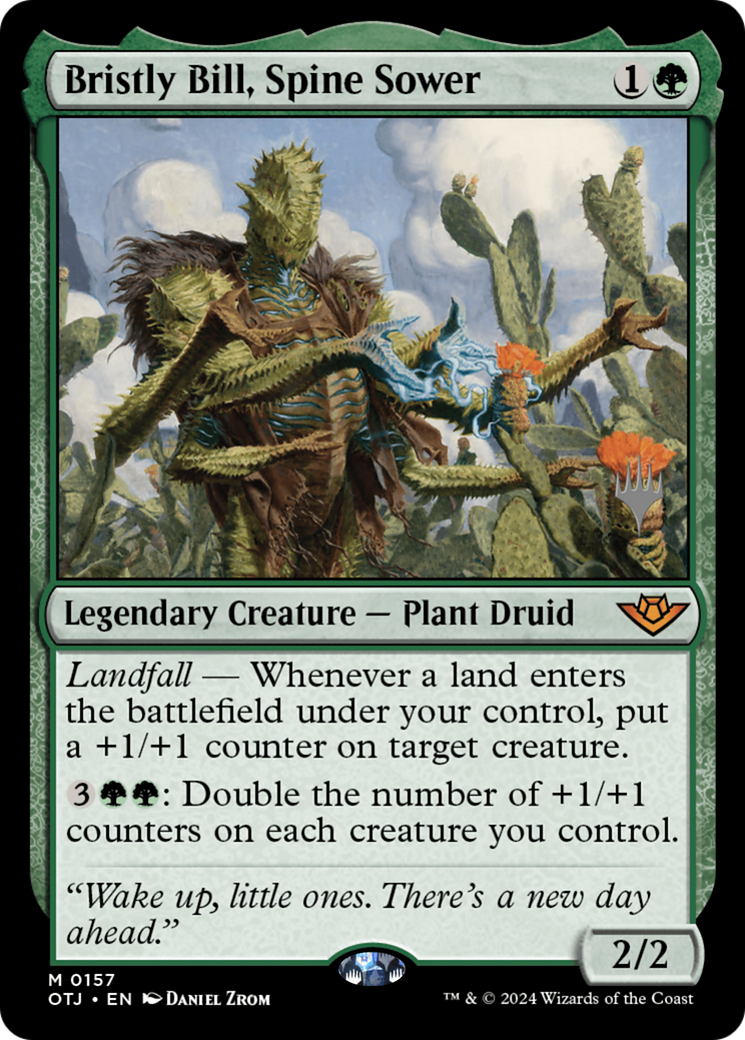 Bristly Bill, Spine Sower (POTJ-157P) - Outlaws of Thunder Junction Promos Foil - Premium MTG Single from Wizards of the Coast - Just $29.53! Shop now at Game Crave Tournament Store