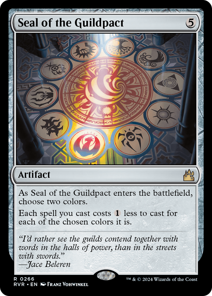 Seal of the Guildpact (RVR-266) - Ravnica Remastered Foil - Premium MTG Single from Wizards of the Coast - Just $0.27! Shop now at Game Crave Tournament Store
