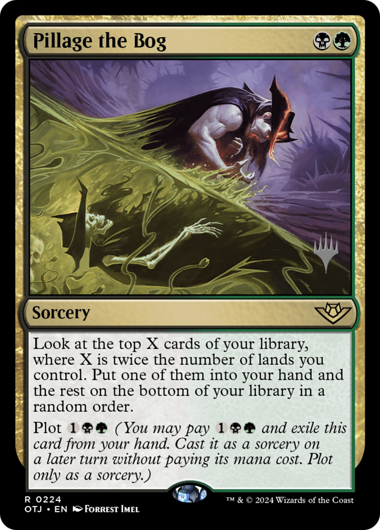 Pillage the Bog (POTJ-224P) - Outlaws of Thunder Junction Promos Foil - Premium MTG Single from Wizards of the Coast - Just $0.72! Shop now at Game Crave Tournament Store