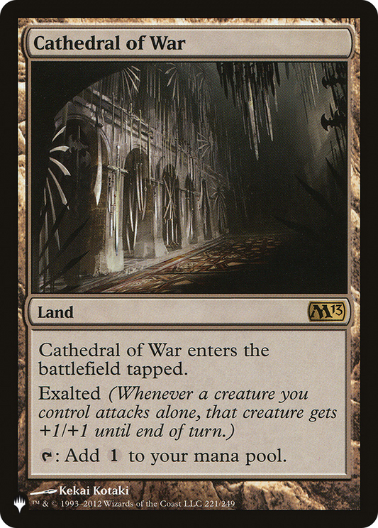 Cathedral of War (PLIST-283) - The List - Premium MTG Single from Wizards of the Coast - Just $1.35! Shop now at Game Crave Tournament Store