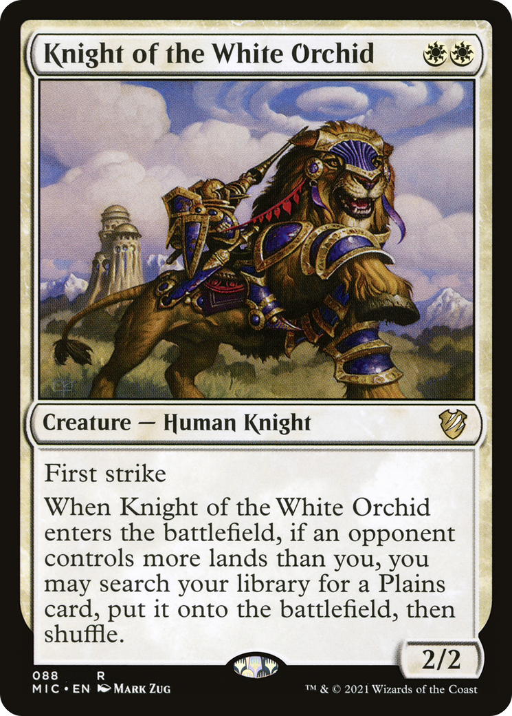 Knight of the White Orchid (MIC-088) - Midnight Hunt Commander - Premium MTG Single from Wizards of the Coast - Just $1.08! Shop now at Game Crave Tournament Store