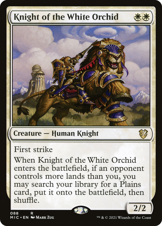 Knight of the White Orchid (MIC-088) - Midnight Hunt Commander - Premium MTG Single from Wizards of the Coast - Just $1.08! Shop now at Game Crave Tournament Store
