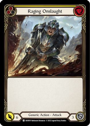 Raging Onslaught (RVD019) - Classic Battles: Rhinar vs Dorinthea