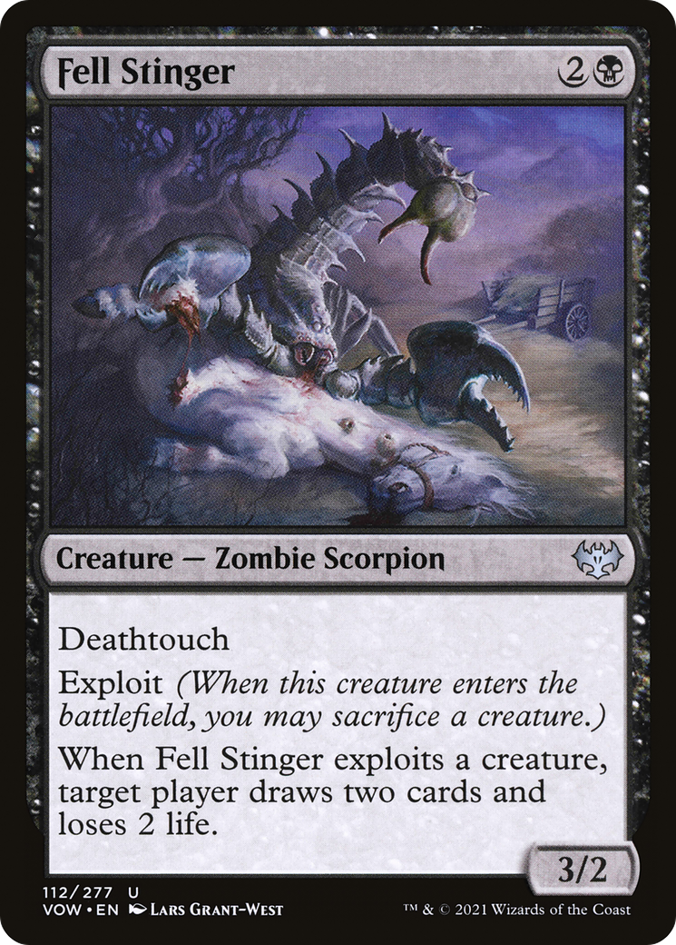 Fell Stinger (VOW-112) - Innistrad: Crimson Vow Foil - Premium MTG Single from Wizards of the Coast - Just $0.08! Shop now at Game Crave Tournament Store