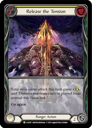 Release the Tension (Yellow) (LGS097) - Flesh and Blood: Promo Cards Rainbow Foil