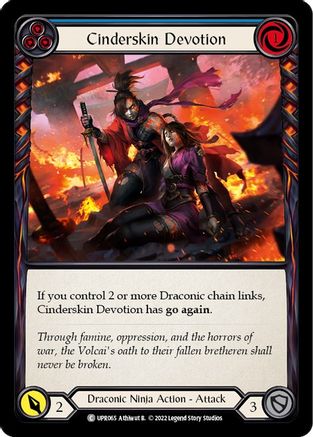Cinderskin Devotion (Blue) (UPR065) - Uprising Rainbow Foil