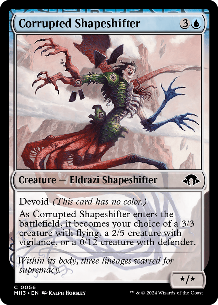 Corrupted Shapeshifter (MH3-056) - Modern Horizons 3: (devoid) Foil - Premium MTG Single from Wizards of the Coast - Just $0.25! Shop now at Game Crave Tournament Store