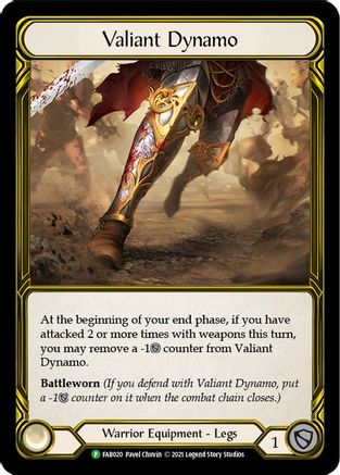 Valiant Dynamo (Golden) (FAB020) - Flesh and Blood: Promo Cards Cold Foil