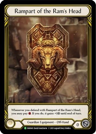 Rampart of the Ram's Head (Golden) (FAB049) - Flesh and Blood: Promo Cards