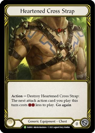 Heartened Cross Strap (Golden) (FAB063) - Flesh and Blood: Promo Cards
