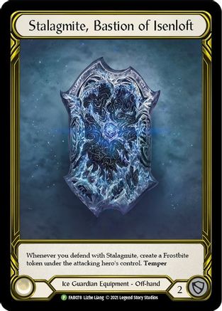 Stalagmite, Bastion of Isenloft (Golden) (FAB078) - Flesh and Blood: Promo Cards Cold Foil