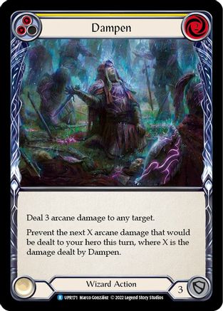 Dampen (Yellow) (UPR171) - Uprising Rainbow Foil