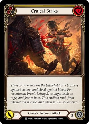 Critical Strike (Yellow) (UPR207) - Uprising Rainbow Foil