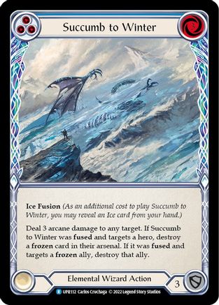 Succumb to Winter (Blue) (UPR112) - Uprising Rainbow Foil